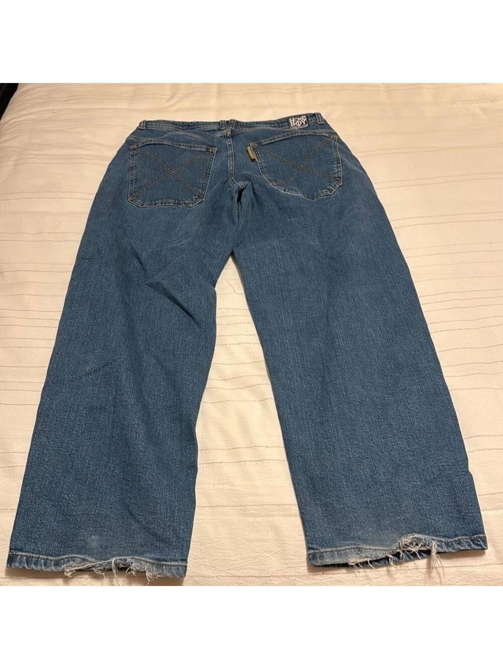 Homeboy X-TRA Desperado Baggy Jeans Vintage Style Blue Denim Men's 34 - Picture 4 of 7